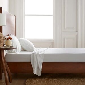 QUINCE Bamboo Flat Sheet Full White 6445